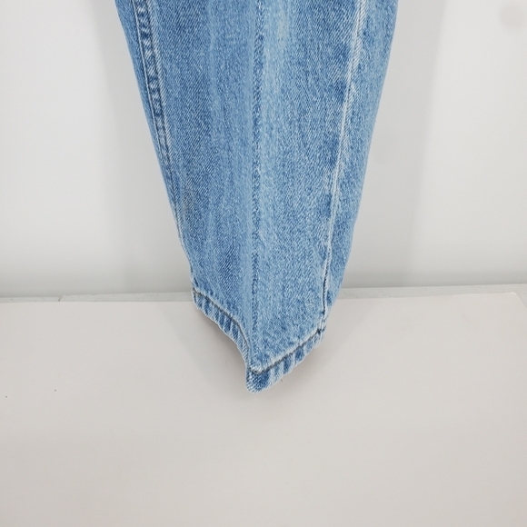 Liz Claiborne Jeans Womens 22 Petite Relaxed Fit Straight Blue Denim Pants - Picture 7 of 9
